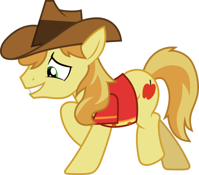 Size: 7293x6400 | Tagged: absurd resolution, artist:deratrox, braeburn, buckball season, derpibooru import, grin, safe, simple background, smiling, solo, .svg available, transparent background, vector