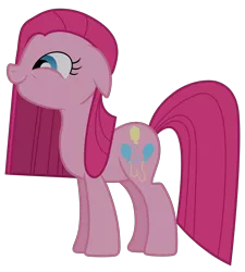 Size: 5400x6000 | Tagged: safe, artist:reginault, derpibooru import, pinkie pie, earth pony, pony, party of one, .svg available, absurd resolution, happy, pinkamena diane pie, pursed, simple background, smiling, solo, transparent background, vector