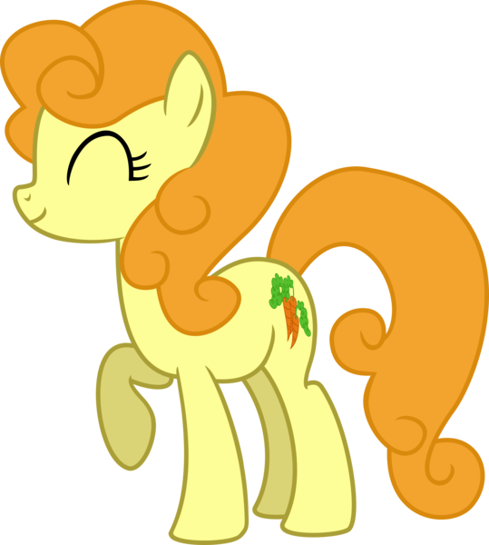 Size: 5000x5571 | Tagged: safe, artist:lman225, derpibooru import, carrot top, golden harvest, earth pony, pony, .svg available, absurd resolution, eyes closed, female, mare, raised hoof, simple background, solo, transparent background, vector