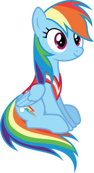 Size: 6400x11753 | Tagged: absurd resolution, artist:deratrox, buckball season, derpibooru import, rainbow dash, safe, simple background, sitting, smiling, solo, .svg available, transparent background, vector