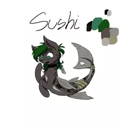 Size: 2160x2160 | Tagged: artist:polakz, derpibooru import, merpony, oc, oc:sushi, reference sheet, safe, simple background, solo, unofficial characters only, white background