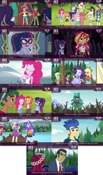 Size: 1280x2160 | Tagged: safe, derpibooru import, edit, edited screencap, screencap, applejack, derpy hooves, filthy rich, flash sentry, fluttershy, gloriosa daisy, octavia melody, pinkie pie, princess celestia, princess luna, rainbow dash, rarity, sci-twi, sunset shimmer, timber spruce, twilight sparkle, vinyl scratch, cinemare sins, equestria girls, legend of everfree, humane five, humane seven, humane six, mane six