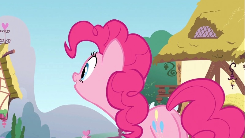 Size: 1100x618 | Tagged: safe, derpibooru import, screencap, pinkie pie, earth pony, pony, too many pinkie pies, female, mare, plot, solo