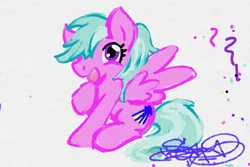 Size: 1371x914 | Tagged: safe, artist:stazik, derpibooru import, oc, oc:free current, unofficial characters only, pegasus, pony, female, happy, looking at you, solo
