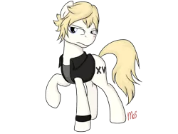 Size: 1024x768 | Tagged: artist:siekit442, crossover, derpibooru import, final fantasy, final fantasy xv, ponified, prompto argentum, safe, simple background, solo, transparent background