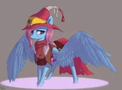 Size: 1900x1400 | Tagged: safe, artist:shukketsustar, derpibooru import, oc, unofficial characters only, pegasus, pony, hat, solo, wizard hat
