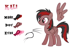 Size: 4519x3054 | Tagged: safe, artist:drakizora, derpibooru import, oc, oc:kali, unofficial characters only, pegasus, pony, linux, reference sheet, simple background, solo, traditional art, transparent background