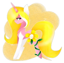 Size: 2401x2346 | Tagged: safe, artist:huirou, derpibooru import, oc, unofficial characters only, pony, unicorn, female, flowey, mare, simple background, solo, transparent background, undertale