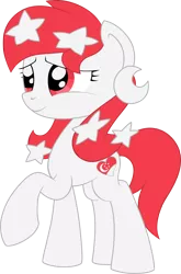 Size: 2508x3807 | Tagged: safe, artist:squeaky-belle, derpibooru import, oc, oc:temmy, ponified, unofficial characters only, pony, crescent, cutie mark, female, mare, nation ponies, simple background, singapore, solo, stars, transparent background, vector