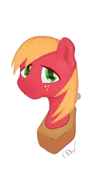 Size: 2880x5120 | Tagged: safe, artist:crax, artist:crax97, derpibooru import, big macintosh, earth pony, pony, bust, colored pupils, male, portrait, signature, simple background, solo, stallion, transparent background