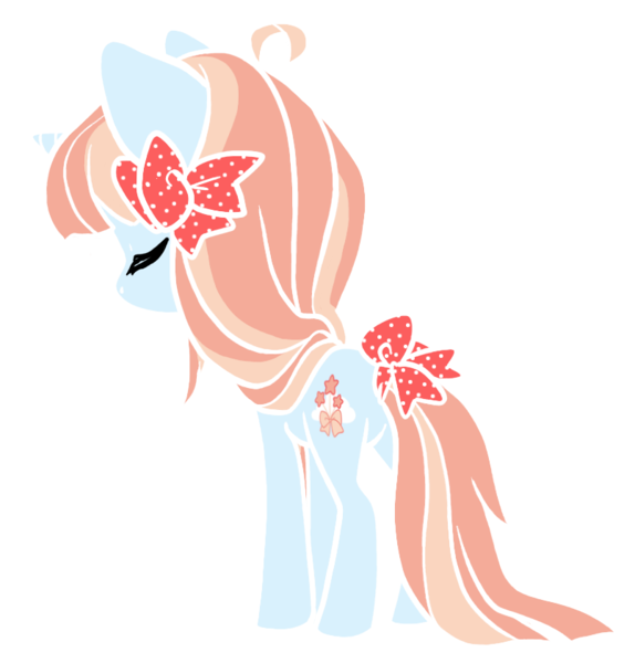 Size: 804x841 | Tagged: safe, artist:coffeecuppup, derpibooru import, oc, unofficial characters only, earth pony, pony, bow, female, hair bow, mare, simple background, solo, tail bow, transparent background