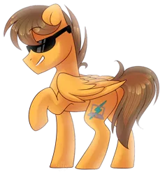 Size: 1024x1086 | Tagged: safe, artist:starlyflygallery, derpibooru import, oc, unofficial characters only, pegasus, pony, glasses, male, raised hoof, simple background, solo, stallion, transparent background