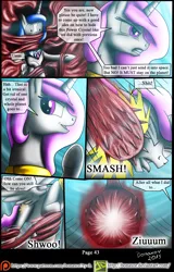 Size: 1200x1875 | Tagged: artist:bonaxor, comic, comic:corruption, derpibooru import, king sombra, princess celestia, princess luna, safe