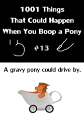 Size: 800x1200 | Tagged: 1001 boops, animated, artist:barbra, boop, derpibooru import, finger, food, food pony, gif, gravy boat, gravy pony, muzzle, oc, oc:gav, original species, part of a set, safe, solo, unofficial characters only