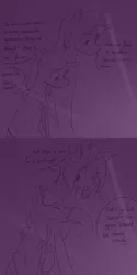Size: 700x1400 | Tagged: 4chan, artist:goat train, boop, comic, derpibooru import, monochrome, oc, oc:gloomy, oc:marker pony, safe, scrunchy face, sketch, unofficial characters only