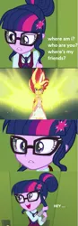 Size: 549x1573 | Tagged: safe, derpibooru import, edit, sci-twi, sunset shimmer, twilight sparkle, equestria girls, daydream shimmer, dende, dragonball z abridged, female, gohan, lesbian, scitwishimmer, shipping, sunsetsparkle