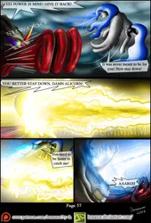 Size: 1200x1768 | Tagged: artist:bonaxor, comic, comic:corruption, derpibooru import, fight, king sombra, magic, princess luna, safe