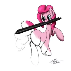 Size: 1280x1280 | Tagged: safe, artist:r5on11c, derpibooru import, pinkie pie, color, solo