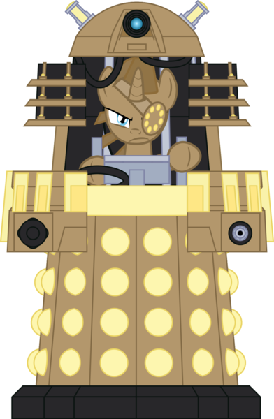 Size: 1000x1532 | Tagged: artist:dalekolt, dalek, dalek emperor, davros, derpibooru import, doctor who, ponified, safe, simple background, solo, transparent background