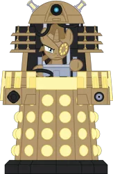 Size: 1000x1532 | Tagged: artist:dalekolt, dalek, dalek emperor, davros, derpibooru import, doctor who, ponified, safe, simple background, solo, transparent background