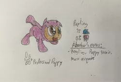 Size: 3462x2334 | Tagged: artist:professionalpuppy, clothes, costume, cute, derpibooru import, oc, oc:cocoa mocha, safe, solo, starcrafts, traditional art, unofficial characters only, zergling