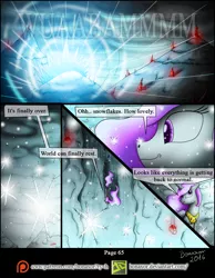 Size: 1200x1549 | Tagged: artist:bonaxor, comic, comic:corruption, crystal, derpibooru import, patreon, patreon logo, princess celestia, safe, snow, snowflake