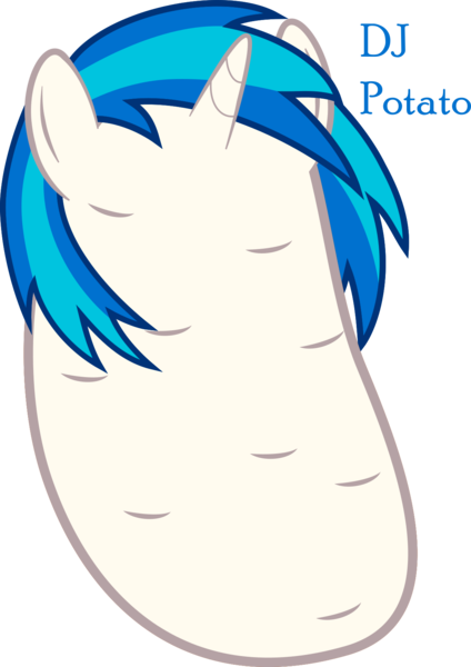 Size: 1200x1698 | Tagged: derpibooru import, food, implied vinyl scratch, meme, potato, safe, simple background, solo, transparent background, vector, vinyl starch, wat