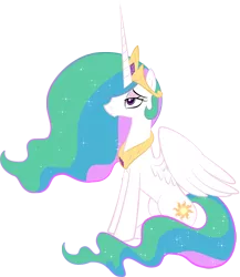 Size: 1957x2257 | Tagged: safe, artist:zidanemina, derpibooru import, princess celestia, pony, no second prances, barehoof, bored, celestia is not amused, female, mare, simple background, sitting, solo, transparent background, unamused, vector