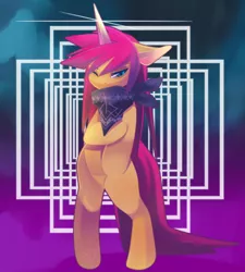 Size: 1024x1140 | Tagged: safe, artist:phation, derpibooru import, oc, unofficial characters only, pony, bandana, bipedal, solo