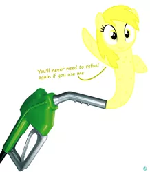 Size: 1705x1959 | Tagged: artist needed, derpibooru import, dialogue, female, fuel, fuel pump, gasoline, gasoline pony, gas pump, goo pony, mare, oc, original species, safe, simple background, solo, unofficial characters only, wat, white background