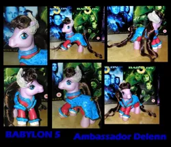 Size: 600x516 | Tagged: artist:princessamalthea, babylon 5, custom, delenn, derpibooru import, doll, g3, irl, photo, safe, toy