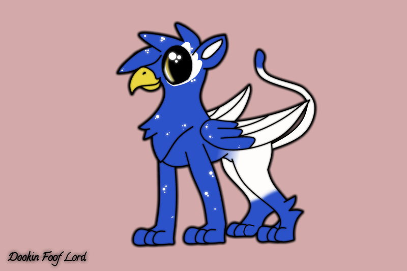 Size: 3000x2000 | Tagged: safe, artist:dookin, derpibooru import, oc, oc:clyne griffon, unofficial characters only, demigryph, gryphon, hybrid, cute, fanart, solo