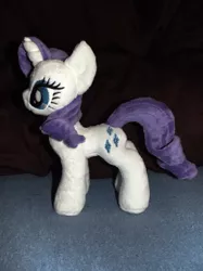 Size: 800x1067 | Tagged: artist:catycrippledcat, derpibooru import, irl, mini, photo, plushie, rarity, safe, solo