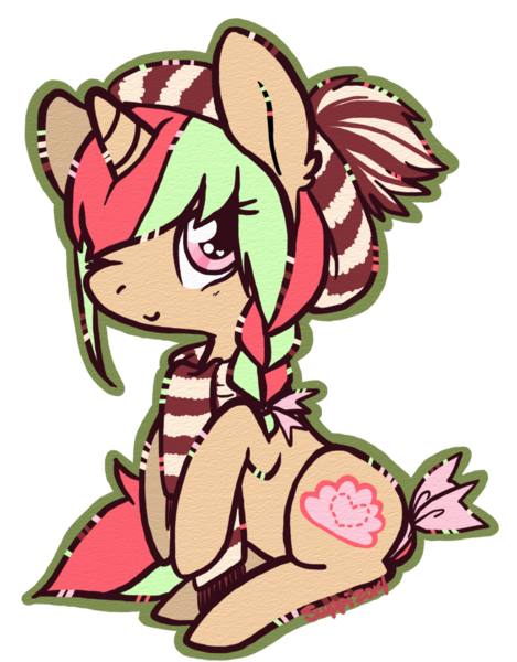 Size: 900x1151 | Tagged: safe, artist:coffeecuppup, derpibooru import, oc, oc:thimble, unofficial characters only, pony, unicorn, clothes, female, mare, scarf, simple background, solo, transparent background