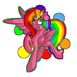 Size: 1001x1001 | Tagged: artist:beardie, derpibooru import, feather guns, finger gun, finger guns, oc, oc:rainbow melody, rainbow hair, safe, simple background, solo, transparent background, unofficial characters only, wing gesture, wing hands