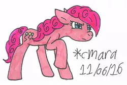 Size: 728x490 | Tagged: artist:cmara, derpibooru import, pinkie pie, safe, solo, traditional art