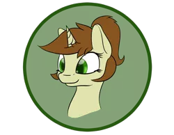 Size: 1550x1200 | Tagged: safe, artist:chamberofsnejwitz, derpibooru import, oc, oc:fancy fletch, unofficial characters only, pony, unicorn, badge, face, simple background, solo, transparent background