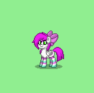 Size: 395x392 | Tagged: clothes, derpibooru import, oc, oc:snowy violet, pony town, safe, socks, solo, striped socks, unofficial characters only