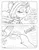 Size: 849x1100 | Tagged: suggestive, artist:circe, derpibooru import, blue nile, rarity, anthro, comic:soreloser, black and white, clothed female nude female, female, femsub, grayscale, horn ring, image, jpeg, magic suppression, monochrome, nudity, offscreen character, rarisub, rearity, spanking, submissive, traditional art