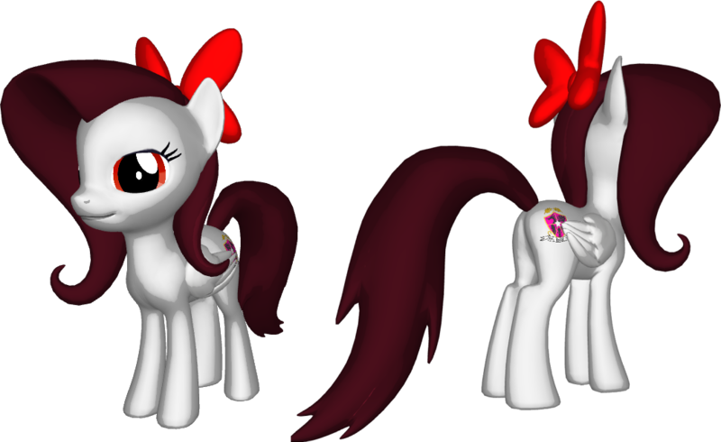 Size: 1049x642 | Tagged: safe, artist:rsa.fim, derpibooru import, oc, oc:whisper hope, unofficial characters only, pegasus, pony, 3d, bow, mexican, plot, red eyes, ribbon, simple background, solo, transparent background, unitárium