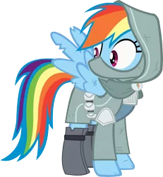 Size: 10766x11640 | Tagged: absurd resolution, artist:cyanlightning, clothes, derpibooru import, dungeons and discords, mask, rainbow dash, rainbow rogue, safe, simple background, solo, .svg available, transparent background, vector