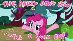 Size: 640x360 | Tagged: artist needed, safe, derpibooru import, pinkie pie, derpibooru, friendship is magic, anniversary, heart, hooves up, kesha, meme, meta, open mouth, party, solo, song reference, tik tok