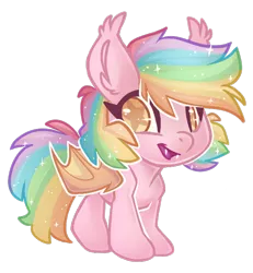 Size: 600x650 | Tagged: safe, artist:pii-j, derpibooru import, oc, oc:paper stars, unofficial characters only, bat pony, pony, chibi, cute, cute little fangs, ear fluff, fangs, looking at you, paperbetes, simple background, solo, transparent background, weapons-grade cute