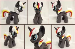 Size: 2479x1613 | Tagged: safe, artist:burgunzik, derpibooru import, oc, oc:velvet remedy, unofficial characters only, pony, unicorn, fallout equestria, fanfic, female, horn, irl, mare, photo, plushie, solo