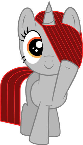 Size: 1149x1999 | Tagged: safe, artist:onil innarin, derpibooru import, oc, oc:ore pie, unofficial characters only, pony, unicorn, 2017 community collab, derpibooru community collaboration, looking at you, simple background, solo, transparent background, vector, waving