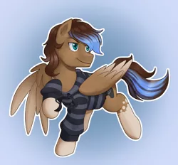 Size: 2731x2530 | Tagged: safe, artist:nauth, derpibooru import, oc, oc:playthrough, unofficial characters only, pegasus, pony, clothes, commission, gamer, hoodie, solo