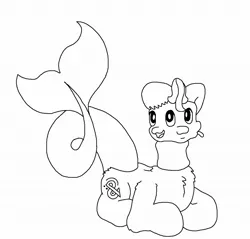 Size: 1182x1131 | Tagged: artist:andandampersand, clothes, derpibooru import, lineart, merpony, multiple heads, neck gaiter, oc, oc:andandampersand, safe, solo, three heads, unofficial characters only, wip