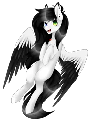 Size: 2282x3000 | Tagged: safe, artist:itsizzybel, derpibooru import, oc, unofficial characters only, pegasus, pony, female, heterochromia, mare, simple background, solo, transparent background