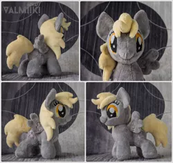 Size: 1400x1319 | Tagged: artist:valmiiki, derpibooru import, derpy hooves, filly, filly derpy, irl, photo, plushie, safe, solo