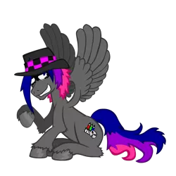 Size: 1600x1600 | Tagged: safe, artist:momoiro-kun, derpibooru import, oc, oc:flashy sprite, unofficial characters only, pegasus, pony, 2017 community collab, derpibooru community collaboration, simple background, sitting, solo, transparent background, unshorn fetlocks